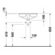 Duravit Einbauwaschtisch Manua d 48, Einb. v o, m HL, ÜL, HLB, weiß-3