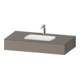 Duravit Einbauwaschtisch-Möbel-Set Qatego 100x55x17cm, ba m, m K, 1 Ausschn, m ÜL-1