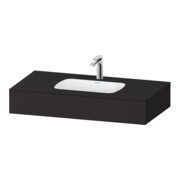 Duravit Einbauwaschtisch-Möbel-Set Qatego 100x55x17cm, gra m, m K, 1 Ausschn, m ÜL