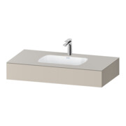 Duravit Einbauwaschtisch-Möbel-Set Qatego 100x55x17cm, T m, m K, 1 Ausschn, m ÜL