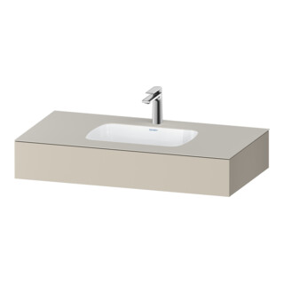 Duravit Einbauwaschtisch-Möbel-Set Qatego 100x55x17cm, T m, m K, 1 Ausschn, m ÜL