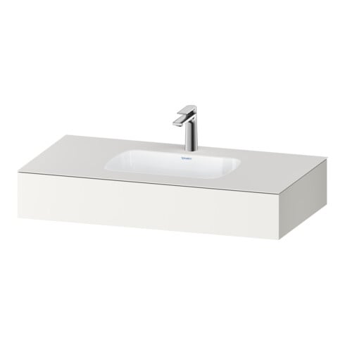 Duravit Einbauwaschtisch-Möbel-Set Qatego 100x55x17cm, w m, m K, 1 Ausschn, m ÜL