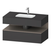 Duravit Einbauwaschtisch-Möbel-Set Qatego 100x55x60cm, ba m/Gr m, Kon-WTU, B