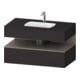 Duravit Einbauwaschtisch-Möbel-Set Qatego 100x55x60cm, ba m/Gr matt, Konsolen-Waschtischunterbau-1