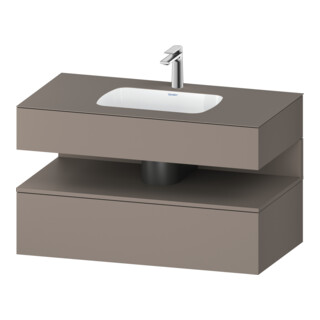 Duravit Einbauwaschtisch-Möbel-Set Qatego 100x55x60cm, ba m, Kon-WTU, Nischenb