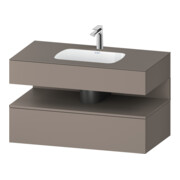 Duravit Einbauwaschtisch-Möbel-Set Qatego 100x55x60cm, ba m, Kon-WTU, Nischenb