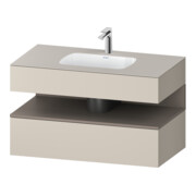 Duravit Einbauwaschtisch-Möbel-Set Qatego 100x55x60cm, ba m/ta m, Kon-WTU, B-1