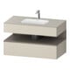 Duravit Einbauwaschtisch-Möbel-Set Qatego 100x55x60cm, ba m/ta m, Kon-WTU, B-1