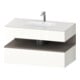 Duravit Einbauwaschtisch-Möbel-Set Qatego 100x55x60cm, ba m/we hgl, Konsolen-Waschtischunterbau-1