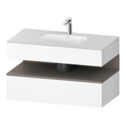 Duravit Einbauwaschtisch-Möbel-Set Qatego 100x55x60cm, ba m/we m, Kon-WTU, B