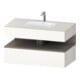 Duravit Einbauwaschtisch-Möbel-Set Qatego 100x55x60cm, ba m/we matt, Konsolen-Waschtischunterbau-1