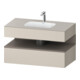 Duravit Einbauwaschtisch-Möbel-Set Qatego 100x55x60cm, bas. m/tau ma, Konsolen-Waschtischunterbau-1
