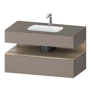 Duravit Einbauwaschtisch-Möbel-Set Qatego 100x55x60cm, E Ma/Ba m, Kon-WTU, B
