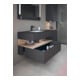 Duravit Einbauwaschtisch-Möbel-Set Qatego 100x55x60cm, E Ma/Gra m, Kon-WTU, B-2
