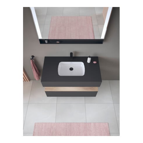 Duravit Einbauwaschtisch-Möbel-Set Qatego 100x55x60cm, E Ma/Gra m, Kon-WTU, B