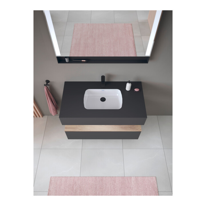 Duravit Einbauwaschtisch-Möbel-Set Qatego 100x55x60cm, E Ma/Gra m, Kon-WTU, B