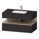 Duravit Einbauwaschtisch-Möbel-Set Qatego 100x55x60cm, E Ma/Gra m, Kon-WTU, B-1