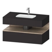 Duravit Einbauwaschtisch-Möbel-Set Qatego 100x55x60cm, E Ma/Gra m, Kon-WTU, B