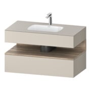Duravit Einbauwaschtisch-Möbel-Set Qatego 100x55x60cm, E Ma/t m, Kon-WTU, Nischenb