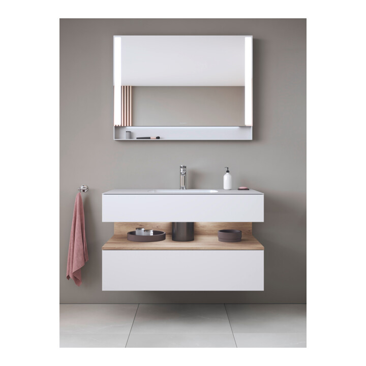 Duravit Einbauwaschtisch-Möbel-Set Qatego 100x55x60cm, E Ma/w m, Kon-WTU, Nischenb