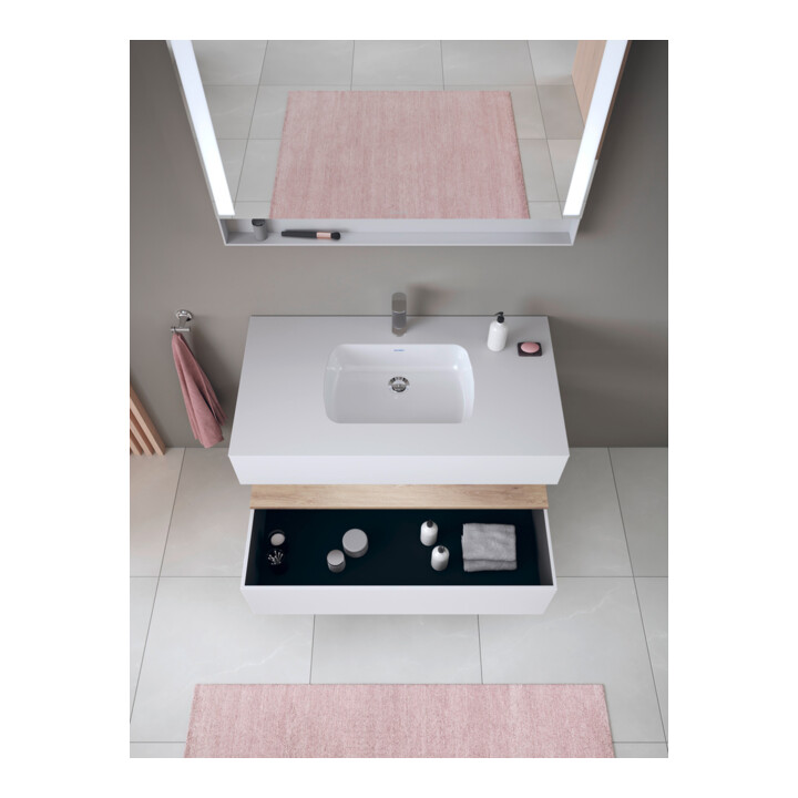 Duravit Einbauwaschtisch-Möbel-Set Qatego 100x55x60cm, E Ma/w m, Kon-WTU, Nischenb