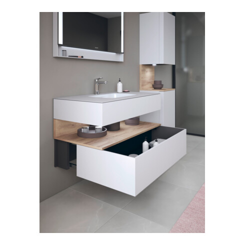 Duravit Einbauwaschtisch-Möbel-Set Qatego 100x55x60cm, E Ma/w m, Kon-WTU, Nischenb