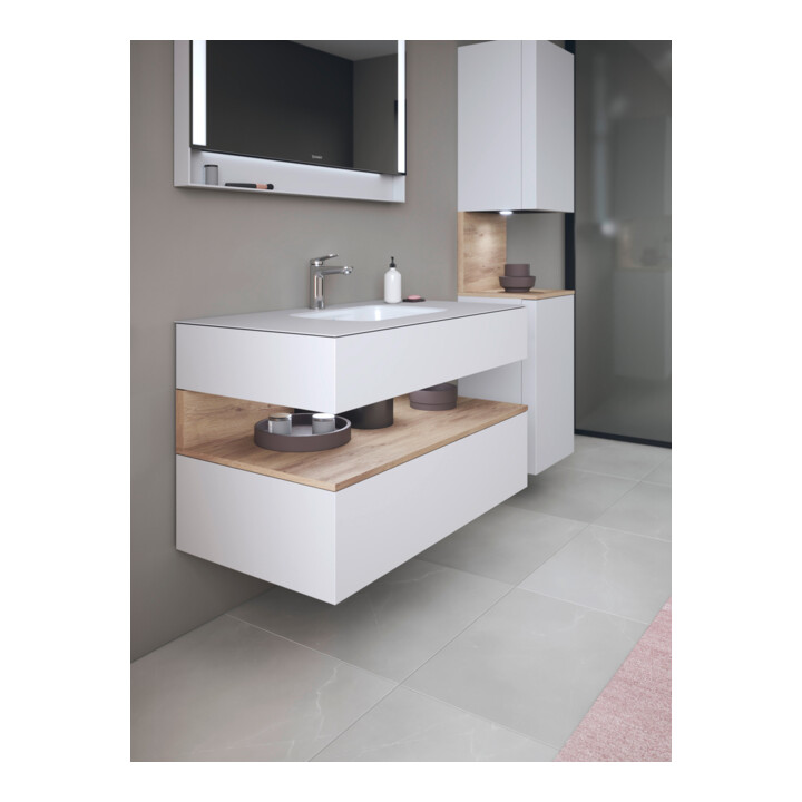 Duravit Einbauwaschtisch-Möbel-Set Qatego 100x55x60cm, E Ma/w m, Kon-WTU, Nischenb