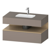 Duravit Einbauwaschtisch-Möbel-Set Qatego 100x55x60cm, E na/b m, Kon-WTU, Nischenb