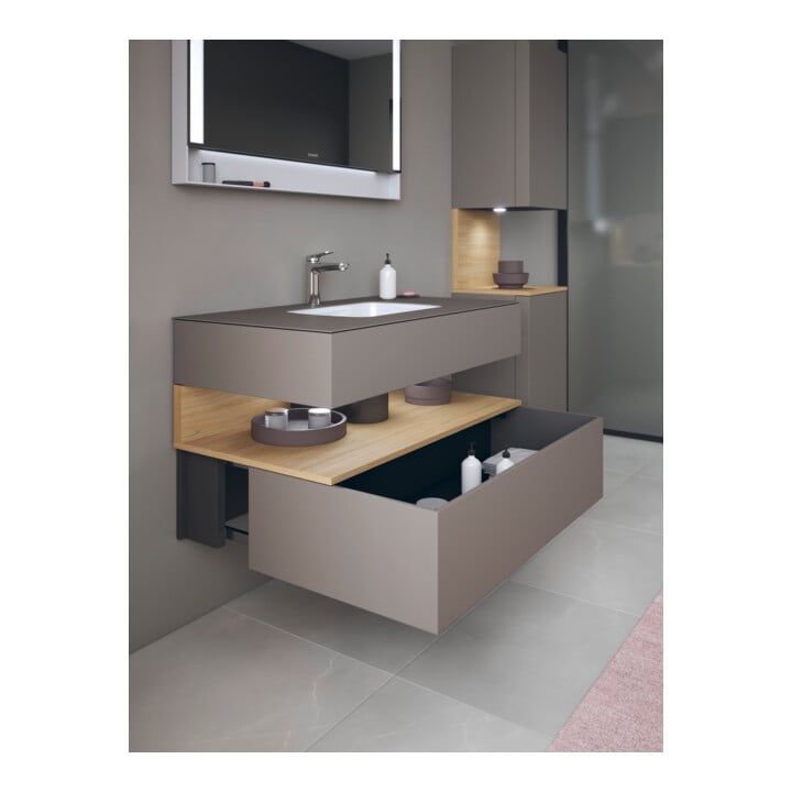Duravit Einbauwaschtisch-Möbel-Set Qatego 100x55x60cm, E na/b m, Kon-WTU, Nischenb