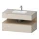 Duravit Einbauwaschtisch-Möbel-Set Qatego 100x55x60cm, E na/tau ma, Konsolen-Waschtischunterbau-1