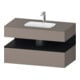 Duravit Einbauwaschtisch-Möbel-Set Qatego 100x55x60cm, E sw/Bas m, Kon-WTU, B-1