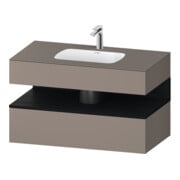 Duravit Einbauwaschtisch-Möbel-Set Qatego 100x55x60cm, E sw/Bas m, Kon-WTU, B
