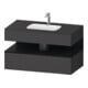Duravit Einbauwaschtisch-Möbel-Set Qatego 100x55x60cm, E sw/gra m, Kon-WTU, B-1