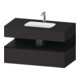 Duravit Einbauwaschtisch-Möbel-Set Qatego 100x55x60cm, E sw/gra m, Kon-WTU, B-1