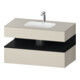 Duravit Einbauwaschtisch-Möbel-Set Qatego 100x55x60cm, E sw/tau m, Kon-WTU, B-1