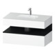Duravit Einbauwaschtisch-Möbel-Set Qatego 100x55x60cm, E sw/we m, Kon-WTU, B-1