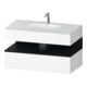 Duravit Einbauwaschtisch-Möbel-Set Qatego 100x55x60cm, Ei sw/we ma, Konsolen-Waschtischunterbau-1