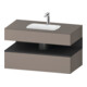 Duravit Einbauwaschtisch-Möbel-Set Qatego 100x55x60cm, gra m/ba m, Kon-WTU, B-1