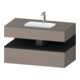 Duravit Einbauwaschtisch-Möbel-Set Qatego 100x55x60cm, gra m/ba m, Kon-WTU, B-1