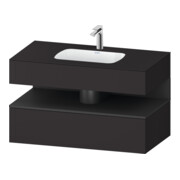 Duravit Einbauwaschtisch-Möbel-Set Qatego 100x55x60cm, gra m/Gr m, Kon-WTU, B