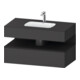 Duravit Einbauwaschtisch-Möbel-Set Qatego 100x55x60cm, gra m/Gr m, Kon-WTU, B-1