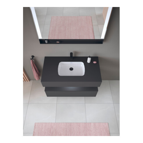 Duravit Einbauwaschtisch-Möbel-Set Qatego 100x55x60cm, gra m, Kon-WTU, Nischenb