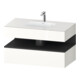 Duravit Einbauwaschtisch-Möbel-Set Qatego 100x55x60cm, gra m/we g, Kon-WTU, B-1