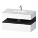 Duravit Einbauwaschtisch-Möbel-Set Qatego 100x55x60cm, gra m/we m, Kon-WTU, B-1