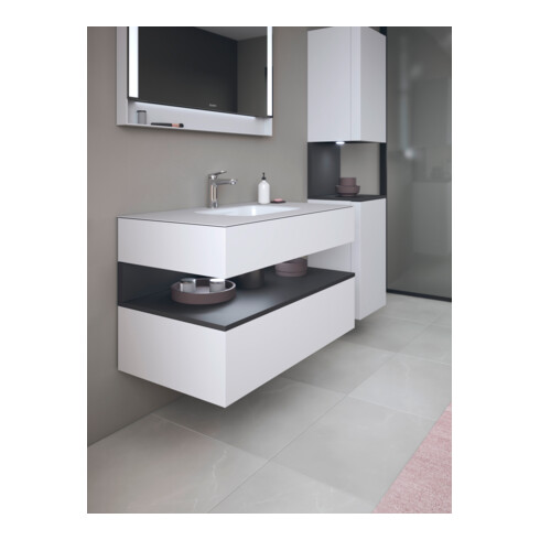 Duravit Einbauwaschtisch-Möbel-Set Qatego 100x55x60cm, gra m/we m, Kon-WTU, B