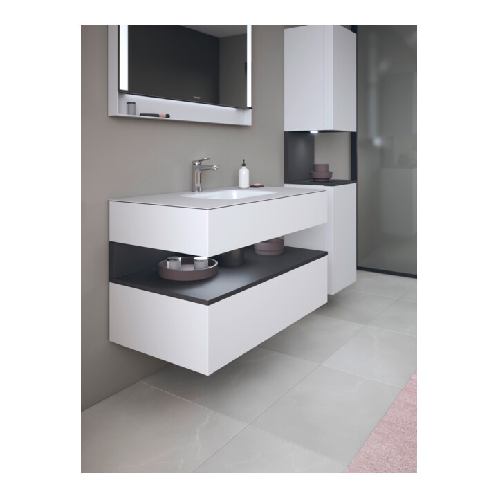 Duravit Einbauwaschtisch-Möbel-Set Qatego 100x55x60cm, gra m/we m, Kon-WTU, B