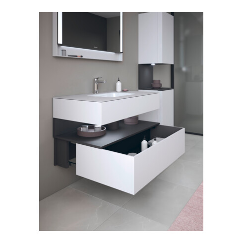 Duravit Einbauwaschtisch-Möbel-Set Qatego 100x55x60cm, gra m/we m, Kon-WTU, B