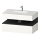 Duravit Einbauwaschtisch-Möbel-Set Qatego 100x55x60cm, gra m/we m, Kon-WTU, B-1