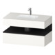 Duravit Einbauwaschtisch-Möbel-Set Qatego 100x55x60cm, gra m/we m, Kon-WTU, B-1