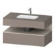 Duravit Einbauwaschtisch-Möbel-Set Qatego 100x55x60cm, T m/ba m, Kon-WTU, Nischenb-1